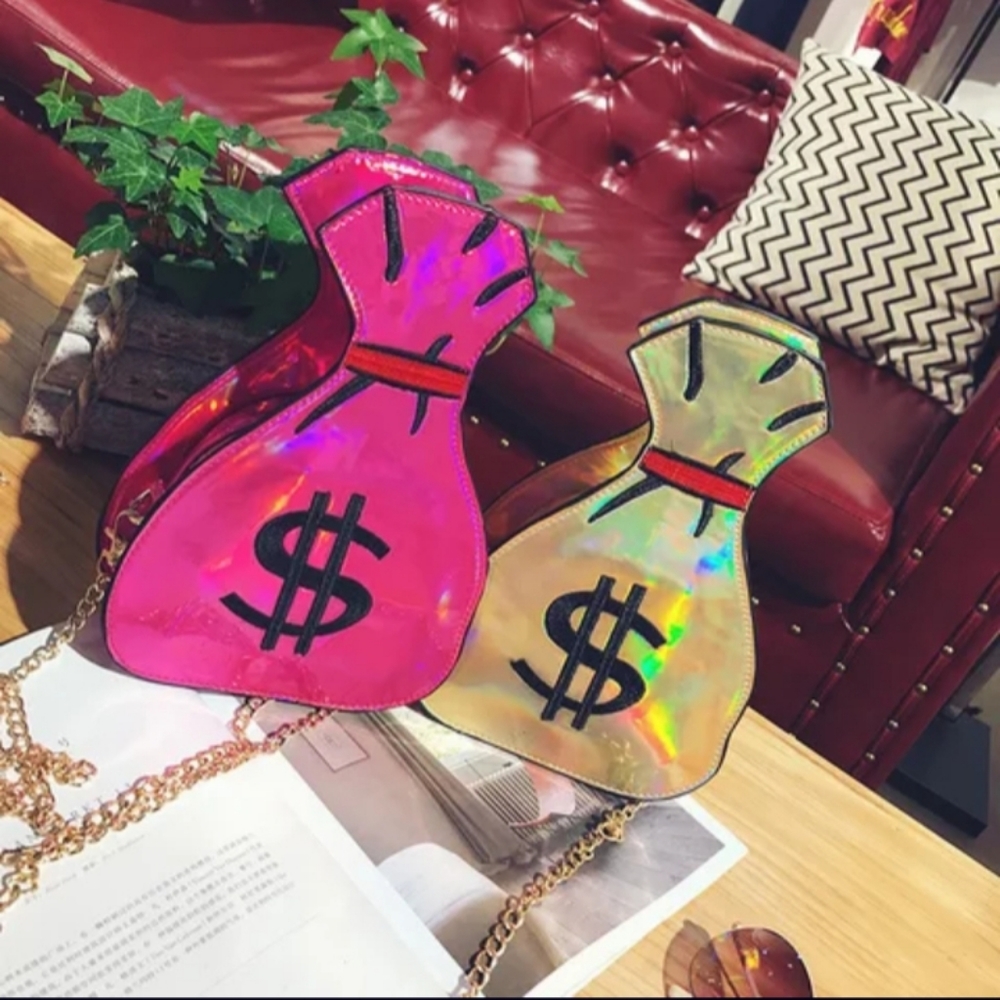 Money bag Crossbody, gold